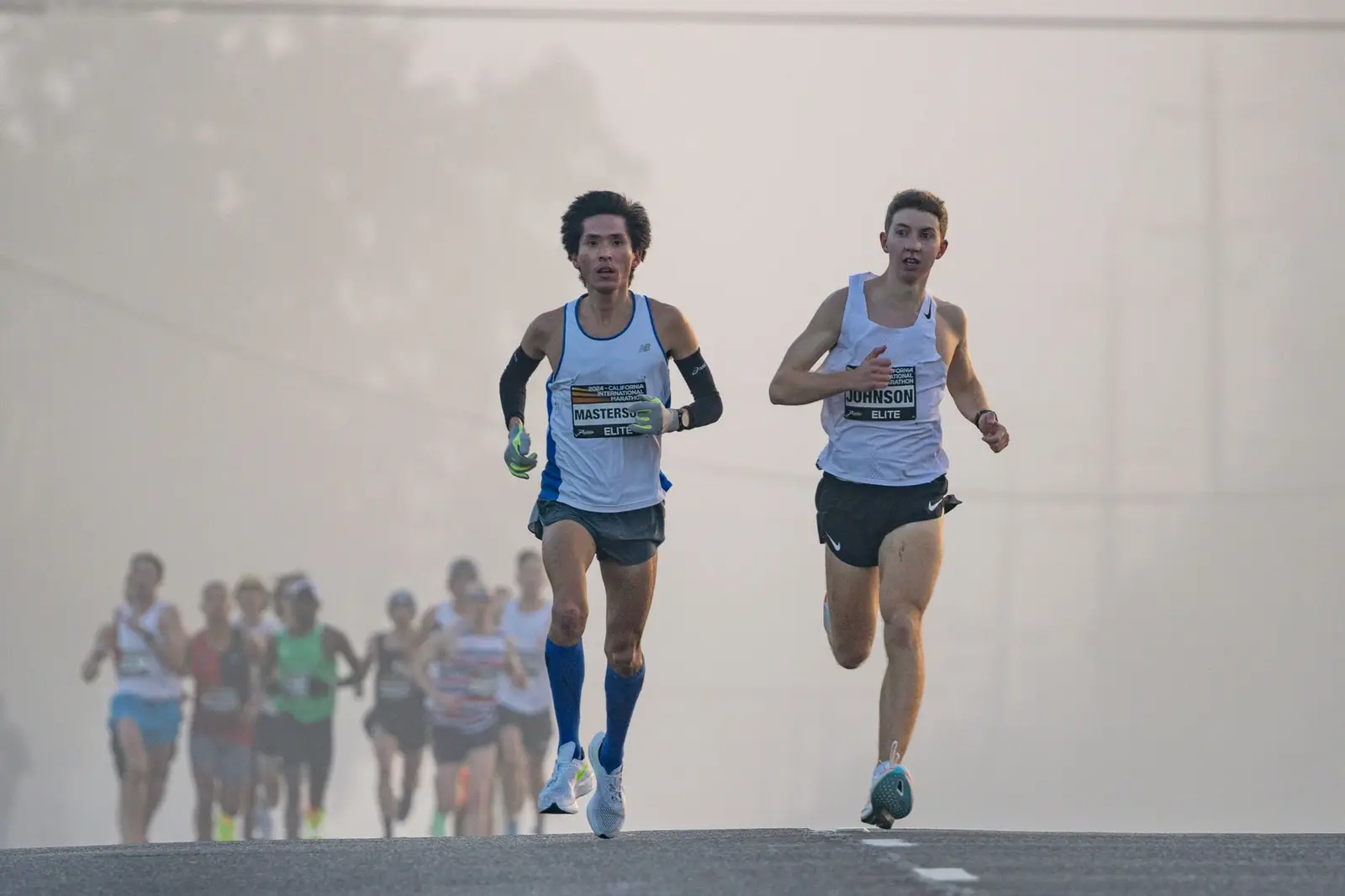 Elite athlete racing